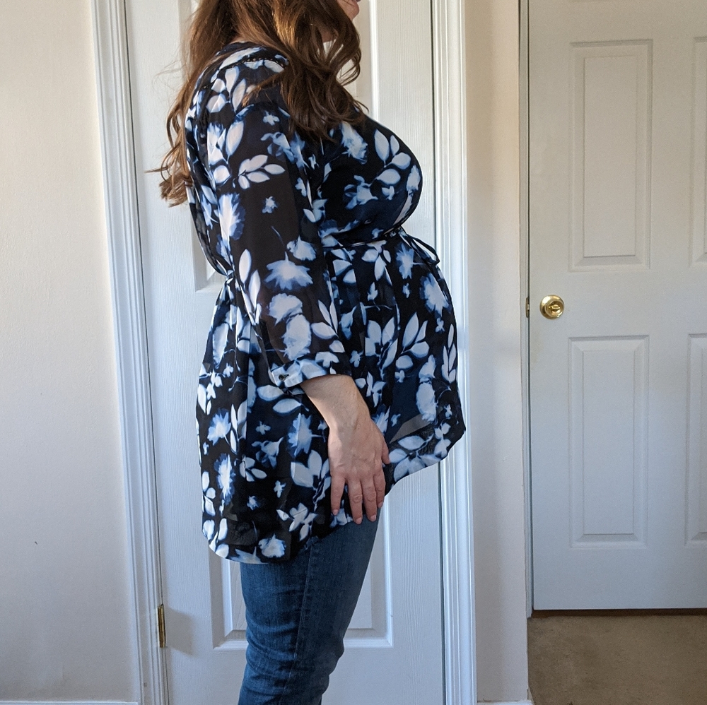 Motherhood Maternity Flowy Blouse